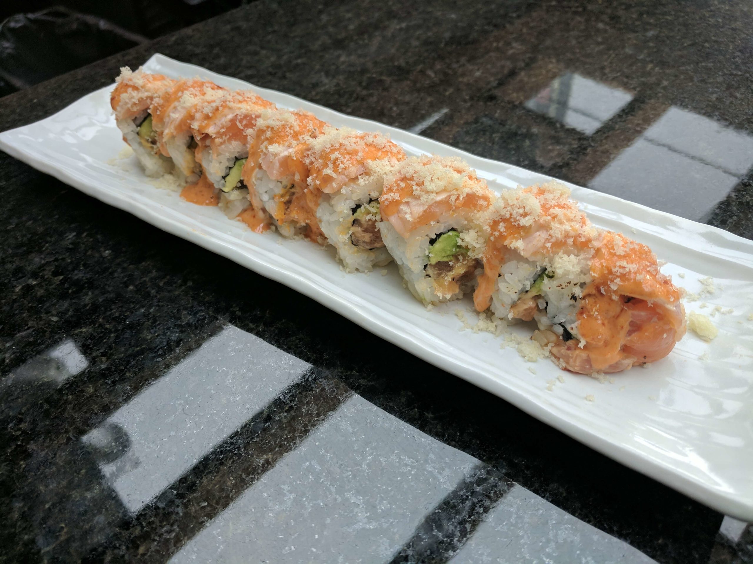 crunchy spicy salmon roll